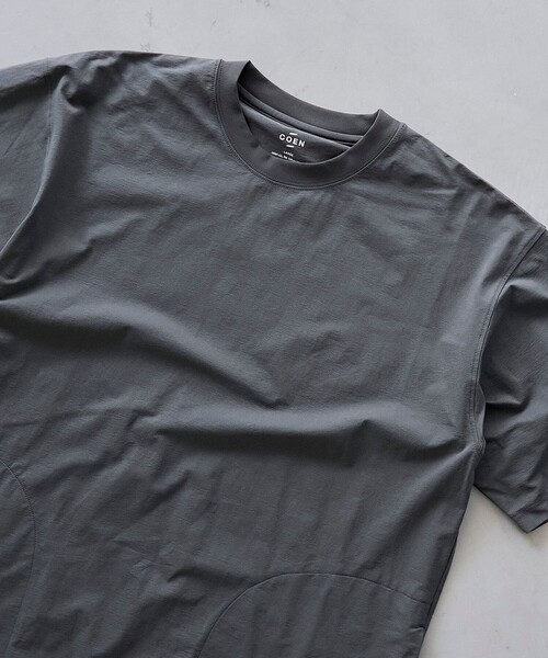 coen(コーエン)の「【2WAYストレッチ・接触冷感・UVカット】マルチファンクションプルオーバー(Tシャツ/カットソー・メンズ・ダークグレー/ベージュ/ブラック・S/L/M)」の9枚目の写真