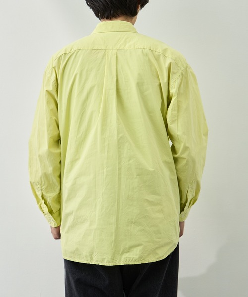 and wander（アンドワンダー）の「【and wander/アンドワンダー】CORDURA typewriter LS shirt（シャツ/ブラウス・メンズ・イエロー/ブラック・L/M）」の3枚目の写真