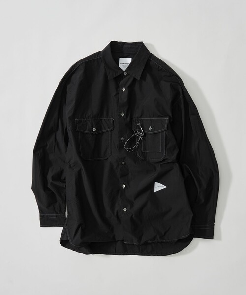 and wander（アンドワンダー）の「【and wander/アンドワンダー】CORDURA typewriter LS shirt（シャツ/ブラウス・メンズ・イエロー/ブラック・L/M）」の7枚目の写真