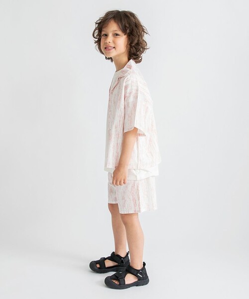 BRANSHES(ブランシェス)の「【タイダイ風】プリント半袖シャツ(シャツ/ブラウス・キッズ・ピンク/グレー・150/140/130/100/90/120/110)」の17枚目の写真
