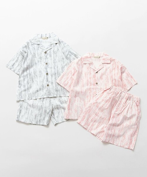 BRANSHES(ブランシェス)の「【タイダイ風】プリント半袖シャツ(シャツ/ブラウス・キッズ・ピンク/グレー・150/140/130/100/90/120/110)」の11枚目の写真