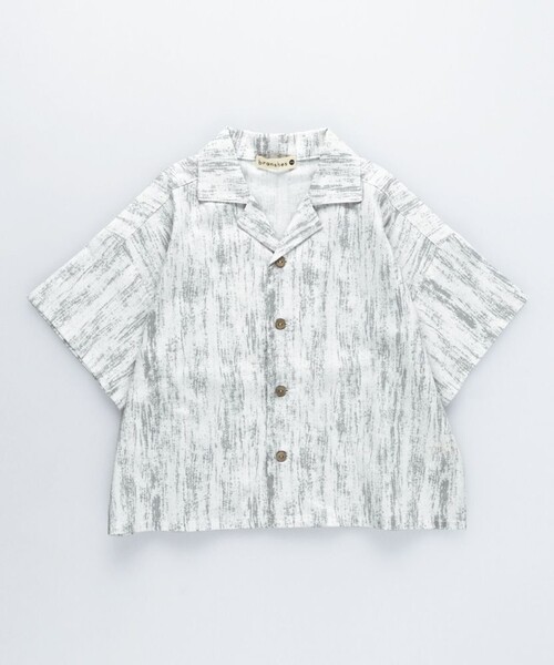 BRANSHES(ブランシェス)の「【タイダイ風】プリント半袖シャツ(シャツ/ブラウス・キッズ・ピンク/グレー・150/140/130/100/90/120/110)」の9枚目の写真