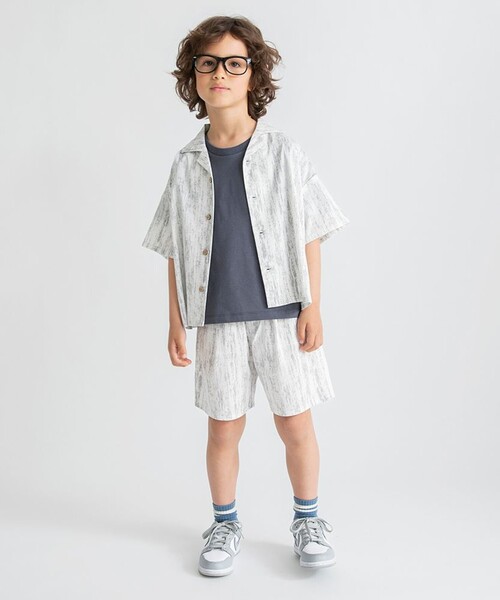 BRANSHES(ブランシェス)の「【タイダイ風】プリント半袖シャツ(シャツ/ブラウス・キッズ・ピンク/グレー・150/140/130/100/90/120/110)」の7枚目の写真