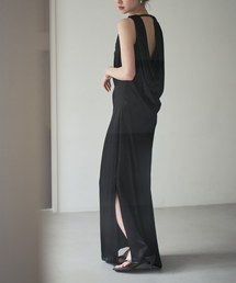 Noble | determ/デターム Collagen Satin Draped Dress(ワンピース)