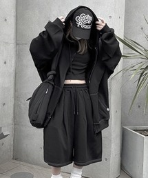 YACA | Out Stitch Over Zip Parka/アウトステッチオーバージップパーカー(パーカー)