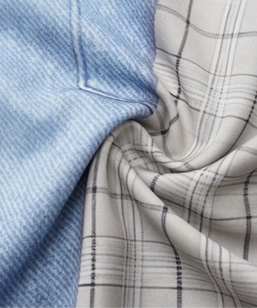 U:UME(ユーム)の「Illusion Print Panel Shirt(シャツ/ブラウス・メンズ・ブルー・LARGE/X-LARGE/MEDIUM/SMALL)」の6枚目の写真