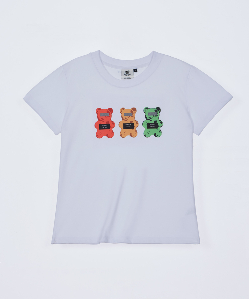 DYSFUNCT(ディスファンクト)の「CRIMINALS BEAR SLIM FIT T-SHIRT(WHITE)(Tシャツ/カットソー・レディース・その他・SMALL/MEDIUM)」の4枚目の写真