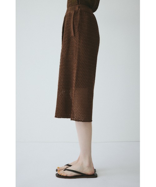 HeRIN.CYE(ヘリンドットサイ)の「Mesh knit half pants / メッシュニットパンツ(その他パンツ・レディース・ブラウン/ネイビー・FREE)」の7枚目の写真