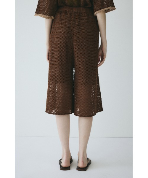 HeRIN.CYE(ヘリンドットサイ)の「Mesh knit half pants / メッシュニットパンツ(その他パンツ・レディース・ブラウン/ネイビー・FREE)」の8枚目の写真