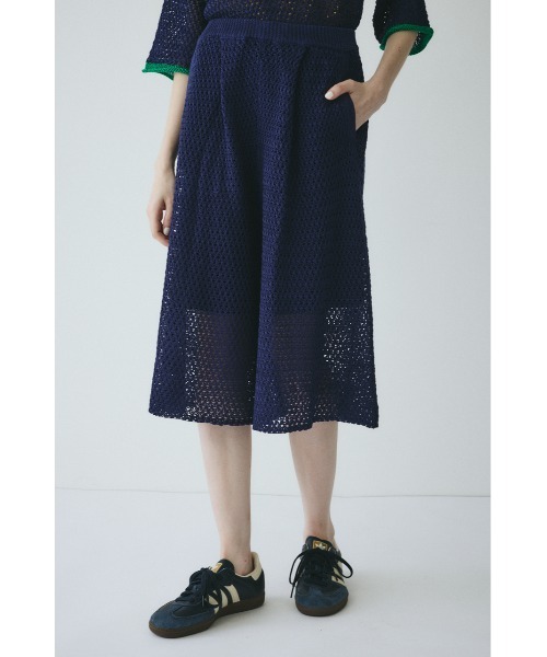 HeRIN.CYE(ヘリンドットサイ)の「Mesh knit half pants / メッシュニットパンツ(その他パンツ・レディース・ブラウン/ネイビー・FREE)」の9枚目の写真