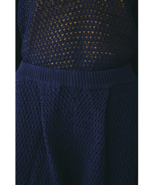 HeRIN.CYE(ヘリンドットサイ)の「Mesh knit half pants / メッシュニットパンツ(その他パンツ・レディース・ブラウン/ネイビー・FREE)」の13枚目の写真