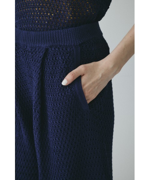 HeRIN.CYE(ヘリンドットサイ)の「Mesh knit half pants / メッシュニットパンツ(その他パンツ・レディース・ブラウン/ネイビー・FREE)」の14枚目の写真