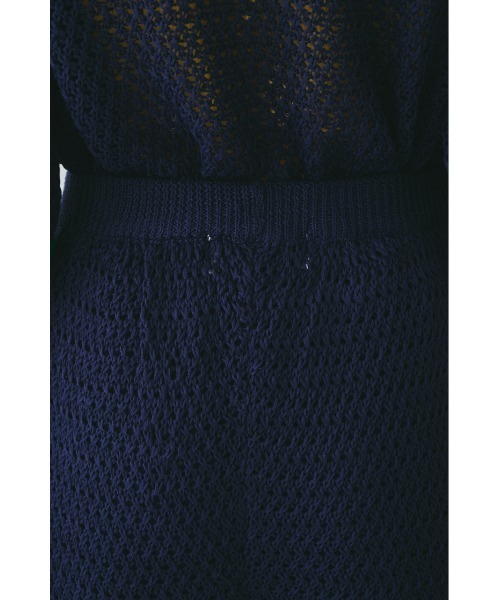 HeRIN.CYE(ヘリンドットサイ)の「Mesh knit half pants / メッシュニットパンツ(その他パンツ・レディース・ブラウン/ネイビー・FREE)」の16枚目の写真