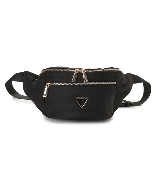 Guess(ゲス)の「FOLLIE Belt Bag ボディバッグ ウエストポーチ ナイロンバッグ(ボディバッグ/ウエストポーチ・レディース・ブラック・ONE SIZE)」の1枚目の写真