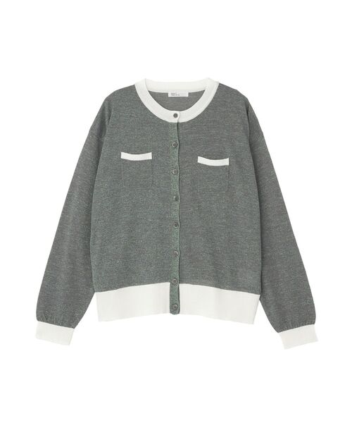 CRAFT STANDARD BOUTIQUE(クラフトスタンダードブティック)の「オーロラシアーカーディガン(カーディガン/ボレロ・レディース・グレー/ホワイト/ダークブラウン/ライトパープル・FREE)」の21枚目の写真