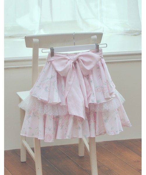 mellfy memory(メルフィーメモリー)の「Love in rosy rose skirt(スカート・レディース・ピンク・S/M)」の1枚目の写真