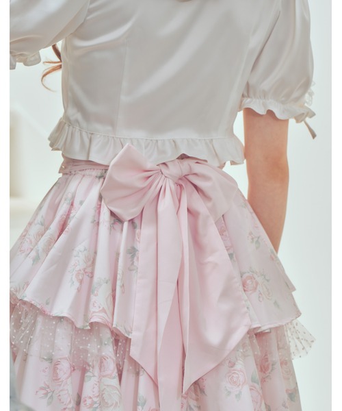 mellfy memory(メルフィーメモリー)の「Love in rosy rose skirt(スカート・レディース・ピンク・S/M)」の4枚目の写真