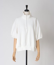 double face zip half sleeve pullover(ダブルフェイスジップハーフスリーブプルオーバー)