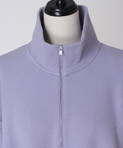 DRESSLAVE（ドレスレイブ）の「double face zip half sleeve pullover(ダブルフェイスジップハーフスリーブプルオーバー)（Tシャツ/カットソー・レディース・パープル/ホワイト・38）」の16枚目の写真