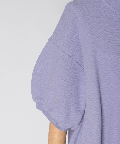 DRESSLAVE（ドレスレイブ）の「double face zip half sleeve pullover(ダブルフェイスジップハーフスリーブプルオーバー)（Tシャツ/カットソー・レディース・パープル/ホワイト・38）」の17枚目の写真