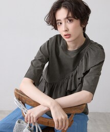 Dessin | アシメフリル ヴィンテージライクプルオーバー(Tシャツ/カットソー)