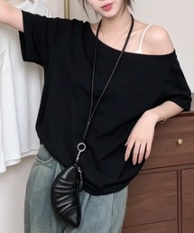 オフショルダー 半袖Tシャツ