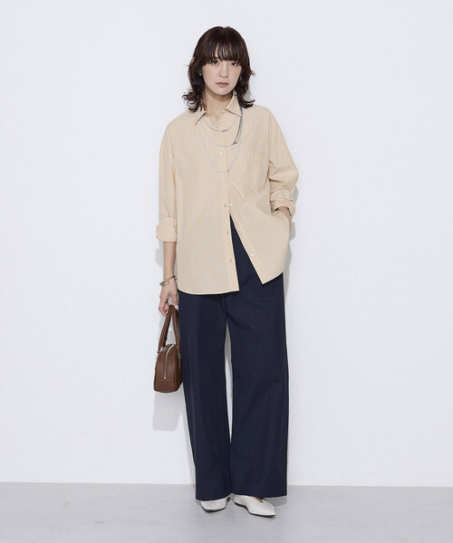 COMME CA Wardrobe(コムサワードローブ)の「〔 +サイズ 〕 ヴィスコットンチノ二ドム チノパンツ(チノパンツ・レディース・カーキ・15号)」の4枚目の写真