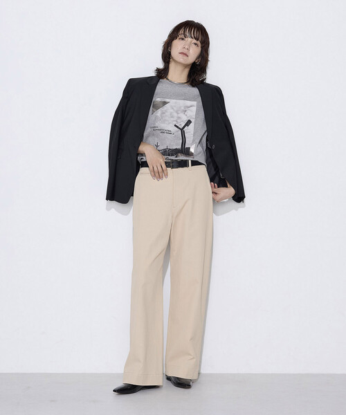 COMME CA Wardrobe(コムサワードローブ)の「〔 +サイズ 〕 ヴィスコットンチノ二ドム チノパンツ(チノパンツ・レディース・カーキ・15号)」の16枚目の写真