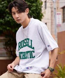 RUSSELL ATHLETIC / ラッセルアスレティック PRO COTTON Jersey Logo T カレッジロゴ ヘビーウェイト 半袖Tシャツ メンズ 秋 秋服 2026年秋冬