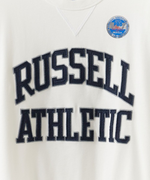 Russell Athletic(ラッセルアスレティック)の「RUSSELL ATHLETIC / ラッセルアスレティック PRO COTTON Jersey Logo T カレッジロゴ ヘビーウェイト 半袖Tシャツ メンズ 秋 秋服 2026年秋冬(Tシャツ/カットソー・メンズ・グレー/ネイビー/ホワイト/アッシュグレー・M/L/XL)」の15枚目の写真