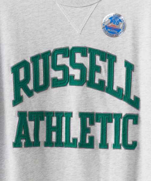 Russell Athletic(ラッセルアスレティック)の「RUSSELL ATHLETIC / ラッセルアスレティック PRO COTTON Jersey Logo T カレッジロゴ ヘビーウェイト 半袖Tシャツ メンズ 秋 秋服 2026年秋冬(Tシャツ/カットソー・メンズ・グレー/ネイビー/ホワイト/アッシュグレー・M/L/XL)」の14枚目の写真