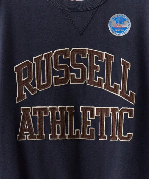 Russell Athletic(ラッセルアスレティック)の「RUSSELL ATHLETIC / ラッセルアスレティック PRO COTTON Jersey Logo T カレッジロゴ ヘビーウェイト 半袖Tシャツ メンズ 秋 秋服 2026年秋冬(Tシャツ/カットソー・メンズ・グレー/ネイビー/ホワイト/アッシュグレー・M/L/XL)」の12枚目の写真
