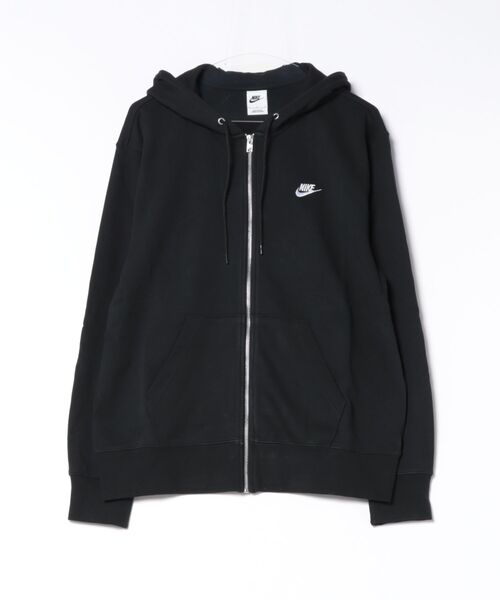 NIKE(ナイキ)の「NIKE/ナイキ ジップアップ パーカー フーディー ワンポイントロゴ 刺繍 裏毛 フルジップ フレンチ テリー パーカー FN3885-010(パーカー・メンズ・ブラック・2XL/XL)」の8枚目の写真