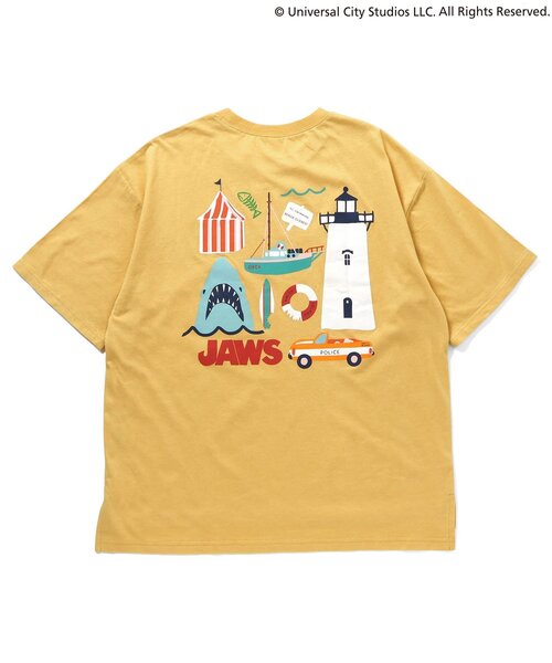 apres les cours（アプレレクール）の「JAWS Tシャツ(大人)（Tシャツ/カットソー・レディース・マスタード/アイボリー/ブラウン・MEDIUM）」の10枚目の写真