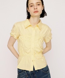 SLY | RANDOM SHIRRING CUT TOPS ランダムシャーリングカットトップス 夏服 秋服(シャツ/ブラウス)