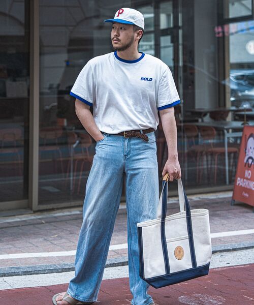 JAMIE WEST(ジェイミーウエスト)の「ボールドレギュラーリンガーTシャツ(ブルー)(Tシャツ/カットソー・レディース・その他・MEDIUM/LARGE/X-LARGE)」の7枚目の写真