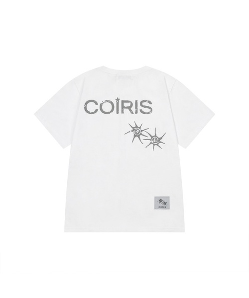 COIRIS(コイリス)の「ドレンバッグダーティロゴ半袖Tシャツ(2カラー)(Tシャツ/カットソー・レディース・ホワイト/ブラック・FREE)」の2枚目の写真