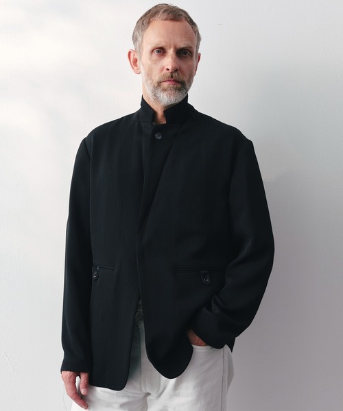 THE TOKYO(ザトウキョウ)の「【SILKα/シルクアルファ】SILK α Pleats Summer Jacket(テーラードジャケット・メンズ・ブラック・48/46)」の21枚目の写真