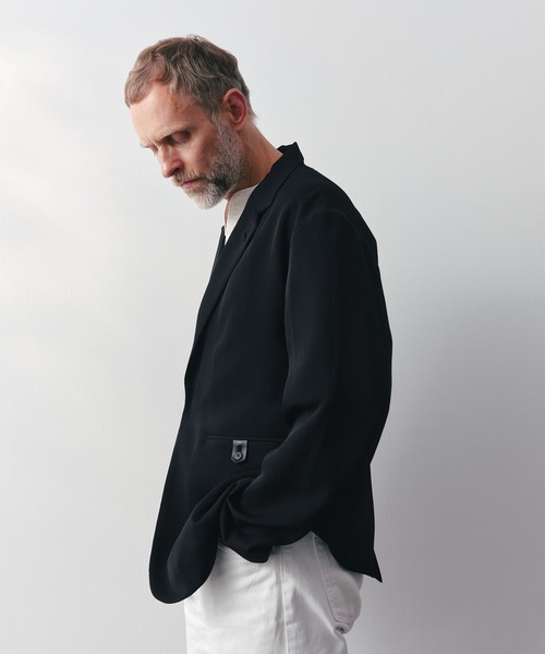 THE TOKYO(ザトウキョウ)の「【SILKα/シルクアルファ】SILK α Pleats Summer Jacket(テーラードジャケット・メンズ・ブラック・48/46)」の22枚目の写真