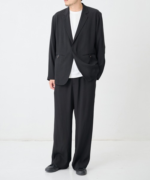 THE TOKYO(ザトウキョウ)の「【SILKα/シルクアルファ】SILK α Pleats Summer Jacket(テーラードジャケット・メンズ・ブラック・48/46)」の17枚目の写真