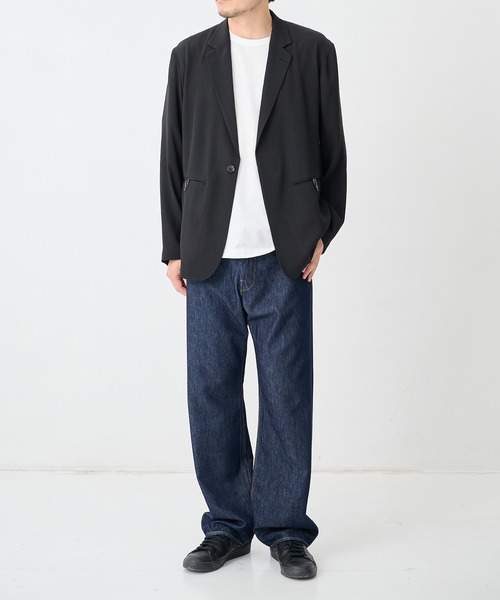 THE TOKYO(ザトウキョウ)の「【SILKα/シルクアルファ】SILK α Pleats Summer Jacket(テーラードジャケット・メンズ・ブラック・48/46)」の18枚目の写真