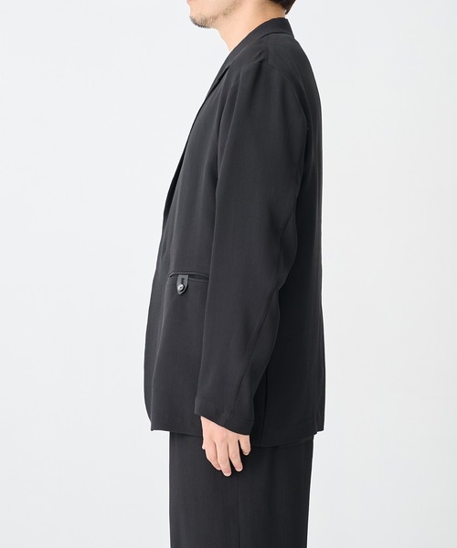 THE TOKYO(ザトウキョウ)の「【SILKα/シルクアルファ】SILK α Pleats Summer Jacket(テーラードジャケット・メンズ・ブラック・48/46)」の9枚目の写真