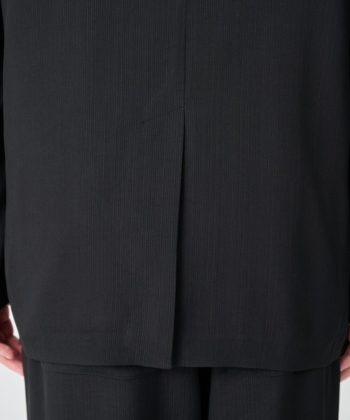 THE TOKYO(ザトウキョウ)の「【SILKα/シルクアルファ】SILK α Pleats Summer Jacket(テーラードジャケット・メンズ・ブラック・48/46)」の2枚目の写真