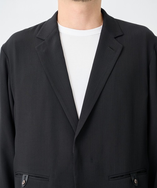 THE TOKYO(ザトウキョウ)の「【SILKα/シルクアルファ】SILK α Pleats Summer Jacket(テーラードジャケット・メンズ・ブラック・48/46)」の11枚目の写真