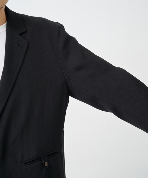 THE TOKYO(ザトウキョウ)の「【SILKα/シルクアルファ】SILK α Pleats Summer Jacket(テーラードジャケット・メンズ・ブラック・48/46)」の4枚目の写真