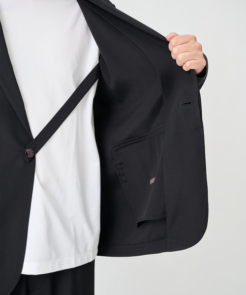 THE TOKYO(ザトウキョウ)の「【SILKα/シルクアルファ】SILK α Pleats Summer Jacket(テーラードジャケット・メンズ・ブラック・48/46)」の5枚目の写真