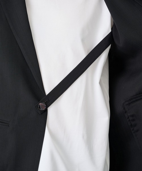 THE TOKYO(ザトウキョウ)の「【SILKα/シルクアルファ】SILK α Pleats Summer Jacket(テーラードジャケット・メンズ・ブラック・48/46)」の6枚目の写真