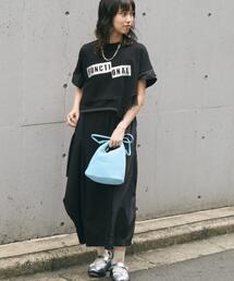 B'2nd（ビーセカンド）の「AULA AILA（アウラ アイラ）別注アシンメトリータフタコンビネーションワンピース（ワンピース）」