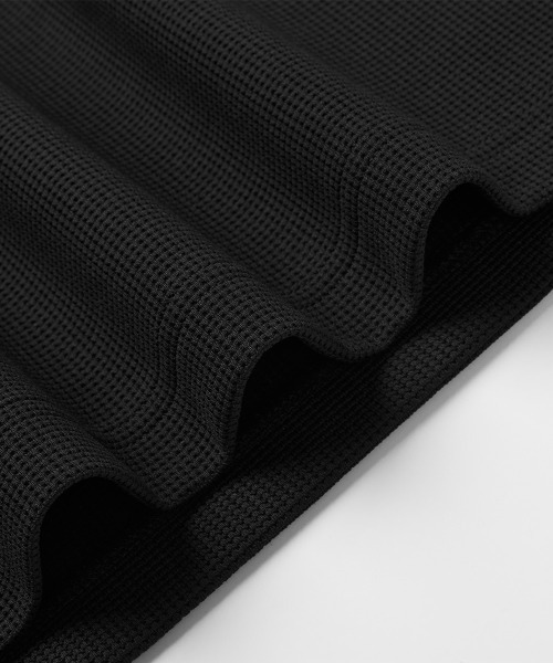MODE COMMUTER（モードコミューター）の「Waffle S/S Polo Shirt（ポロシャツ・メンズ・ブラック・SMALL/LARGE）」の7枚目の写真