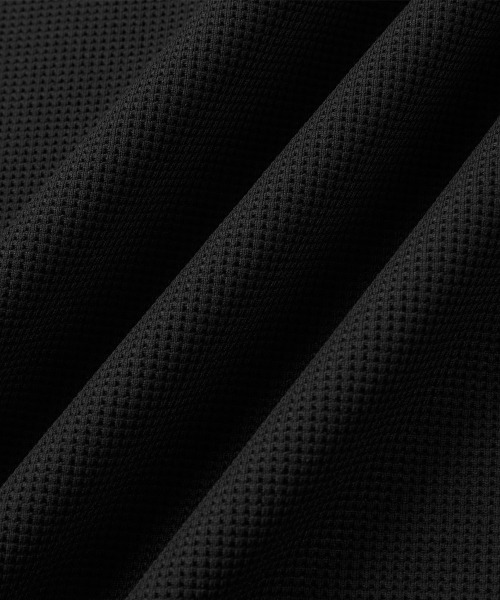 MODE COMMUTER（モードコミューター）の「Waffle S/S Polo Shirt（ポロシャツ・メンズ・ブラック・SMALL/LARGE）」の8枚目の写真